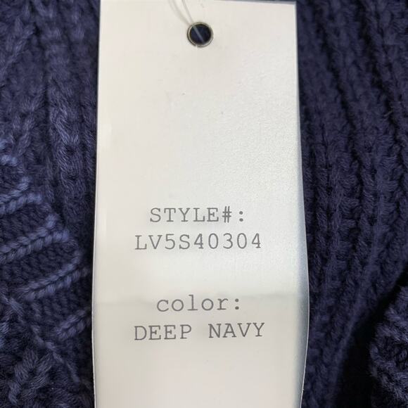 Stitch Fix Olive + Oak Blue Open Back Sweater - Picture 6 of 6
